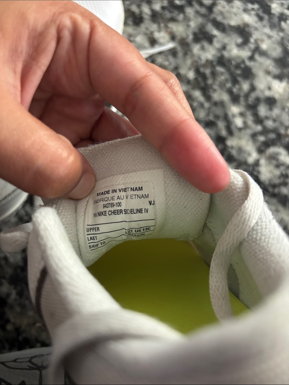 Nike White Girls Cheer Shoes Training Sneakers - Picture 3 of 5